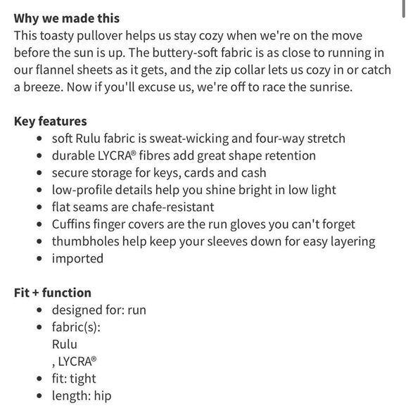 Lululemon Athletica Think Fast Black Half Zip Pullover | SZ 6 - Picture 13 of 16